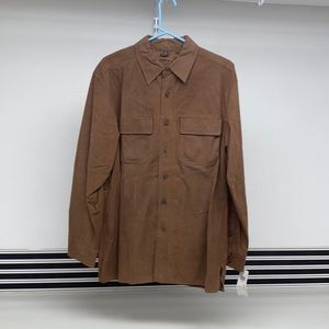 Men’s Grant Thomas leather shirt. medium